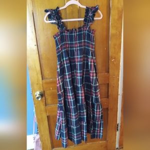 Hill House Ellie Nap Dress Navy Tartan